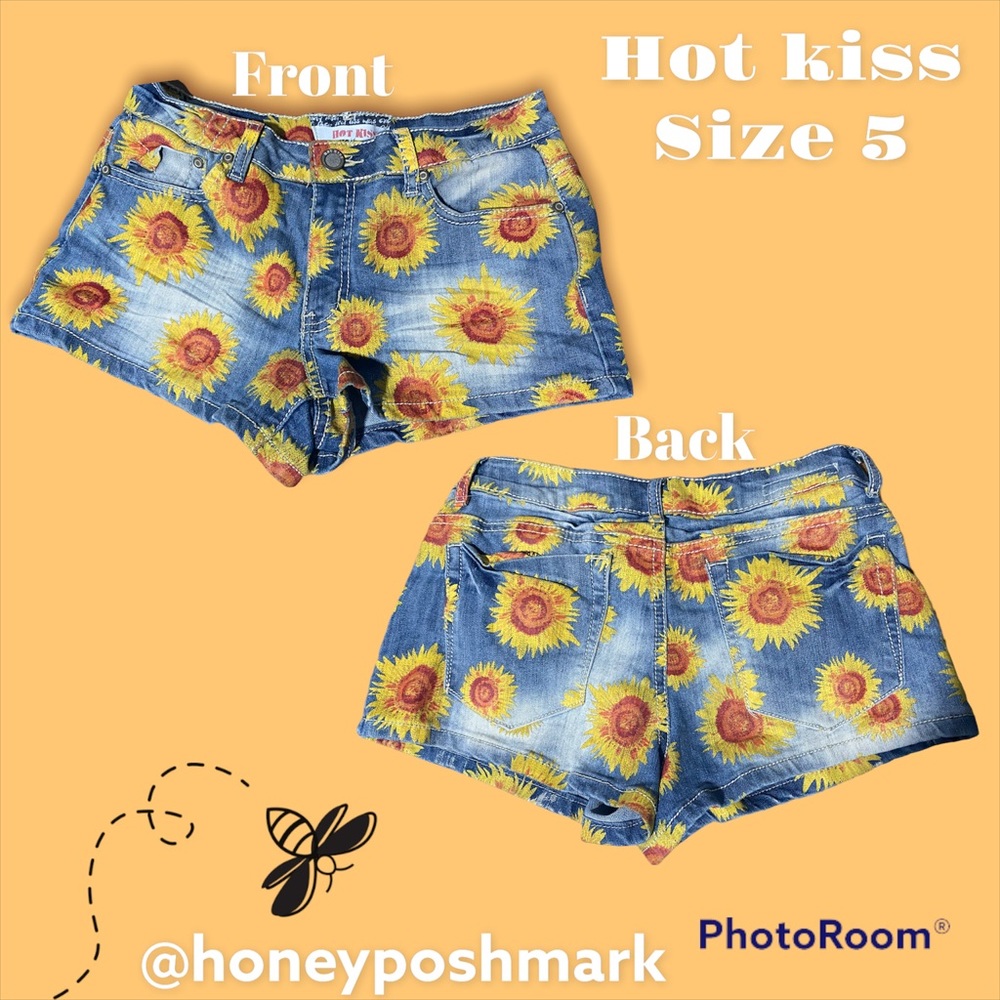 Hot kiss sunflower shorts